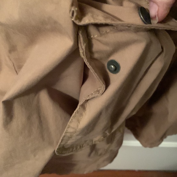 Eddie Bauer khaki utility jacket drawstring waist & hem large pockets size 4x - Picture 6 of 15